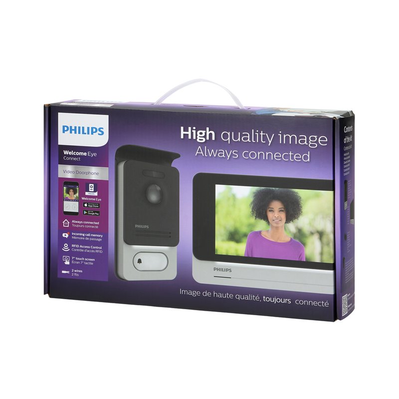 PHILIPS WELCOMEEYE CONNECT, WIFI, MONITOR 7" Z PANELEM DOTYKOWYM I PAMIĘCIĄ, ORNO PHILIPS WELCOMEEYE CONNECT, WIFI, MONITOR 7" Z PANELEM DOTYKOWYM I PAMIĘCIĄ, ORNO