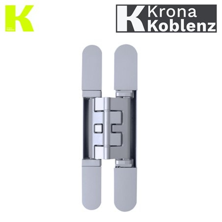 Zawias KUBICA K2400 chrom satyna z nasadkami Zawias KUBICA K2400 chrom satyna z nasadkami