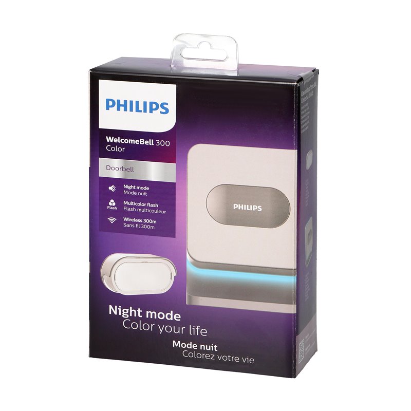 PHILIPS WELCOMEBELL COLOR DZWONEK BEZPRZEWODOWY, 8 MELODII, ZAKRES DZIAŁANIA MAX.300M ORNO PHILIPS WELCOMEBELL COLOR DZWONEK BEZPRZEWODOWY, 8 MELODII, ZAKRES DZIAŁANIA MAX.300M ORNO