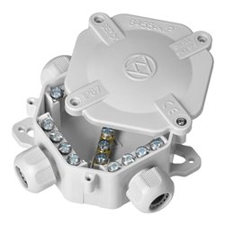 PUSZKA HERMETYCZNA IP67, 4 DŁAWNICE, 122 X 122MM, SZARA ORNO PUSZKA HERMETYCZNA IP67, 4 DŁAWNICE, 122 X 122MM, SZARA ORNO