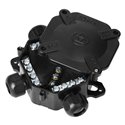 PUSZKA HERMETYCZNA IP67, 4 DŁAWNICE, 122 X 122MM, CZARNA ORNO PUSZKA HERMETYCZNA IP67, 4 DŁAWNICE, 122 X 122MM, CZARNA ORNO