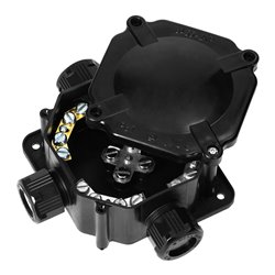 PUSZKA HERMETYCZNA IP67, 4 DŁAWNICE, 144X144MM, CZARNA ORNO PUSZKA HERMETYCZNA IP67, 4 DŁAWNICE, 144X144MM, CZARNA ORNO