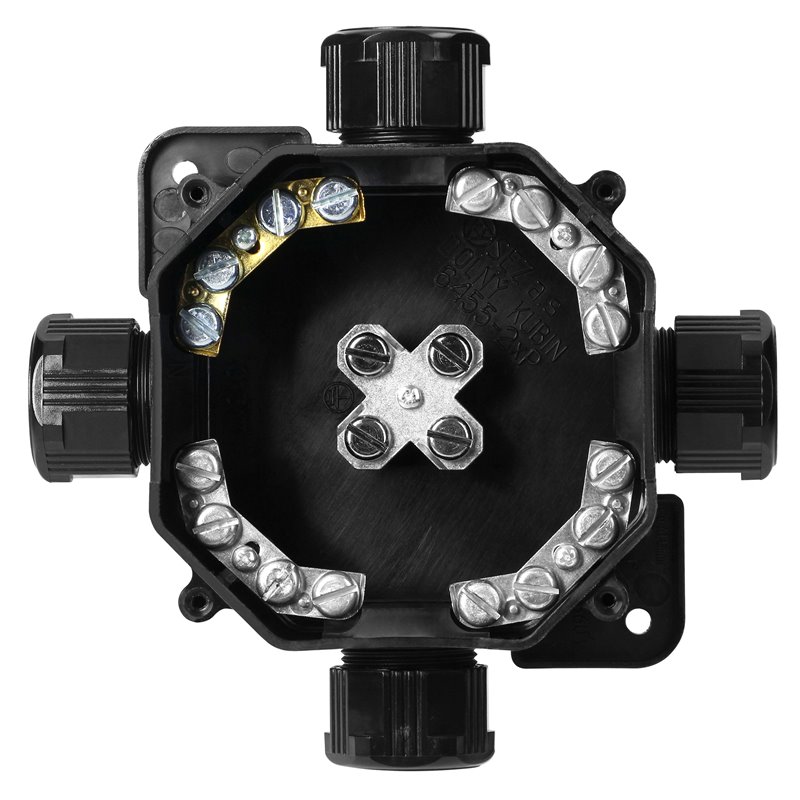 PUSZKA HERMETYCZNA IP67, 4 DŁAWNICE, 144X144MM, CZARNA ORNO PUSZKA HERMETYCZNA IP67, 4 DŁAWNICE, 144X144MM, CZARNA ORNO
