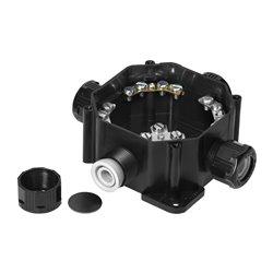 PUSZKA HERMETYCZNA IP67, 4 DŁAWNICE, 144X144MM, CZARNA ORNO PUSZKA HERMETYCZNA IP67, 4 DŁAWNICE, 144X144MM, CZARNA ORNO