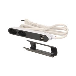 PRZEDŁUŻACZ POWERBAR USB Z PRZEWODEM 1,5M ORNO PRZEDŁUŻACZ POWERBAR USB Z PRZEWODEM 1,5M ORNO
