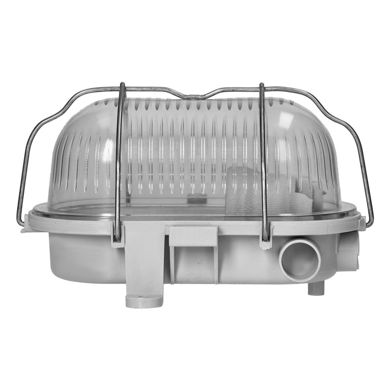 OVAL 7040T/R, OPRAWA OŚWIETLENIOWA, 40W, E27, IP44, IK10, KLOSZ POLIWĘGLAN PRZEŹROCZYSTY, PODSTAWA POLIPROPYLEN, SIATKA METALOWA OVAL 7040T/R, OPRAWA OŚWIETLENIOWA, 40W, E27, IP44, IK10, KLOSZ POLIWĘGLAN PRZEŹROCZYSTY, PODSTAWA POLIPROPYLEN, SIATKA METALOWA