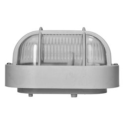 OVAL 7040 STYL, OPRAWA OŚWIETLENIOWA, 40W, E27, IP44, IK10, KLOSZ POLIWĘGLAN PRZEŹROCZYSTY, PODSTAWA POLIPROPYLEN, SIATKA PLASTI OVAL 7040 STYL, OPRAWA OŚWIETLENIOWA, 40W, E27, IP44, IK10, KLOSZ POLIWĘGLAN PRZEŹROCZYSTY, PODSTAWA POLIPROPYLEN, SIATKA PLASTI