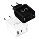 EXC MOBILE ŁADOWARKA SIECIOWA LGHT, USB+PD, 20W, KOLOR MIX ORNO