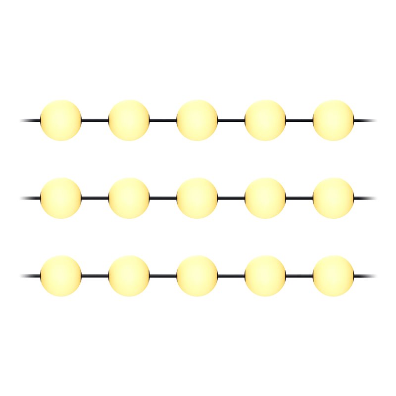 GIRLANDA OŚWIETLENIOWA, 15 X 1W, 15 X 60LM, 2500K, 10,5M ORNO GIRLANDA OŚWIETLENIOWA, 15 X 1W, 15 X 60LM, 2500K, 10,5M ORNO
