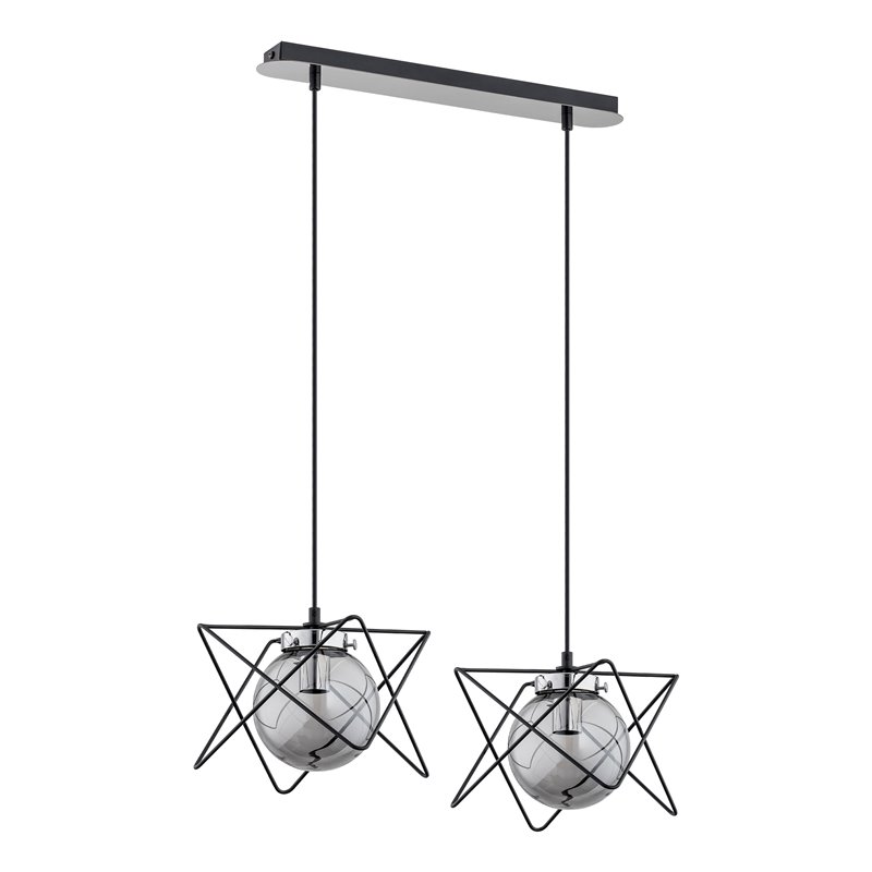CORRADO 2P, LAMPA WISZĄCA, E14 MAX. 2X 40W, CHROM ORNO CORRADO 2P, LAMPA WISZĄCA, E14 MAX. 2X 40W, CHROM ORNO