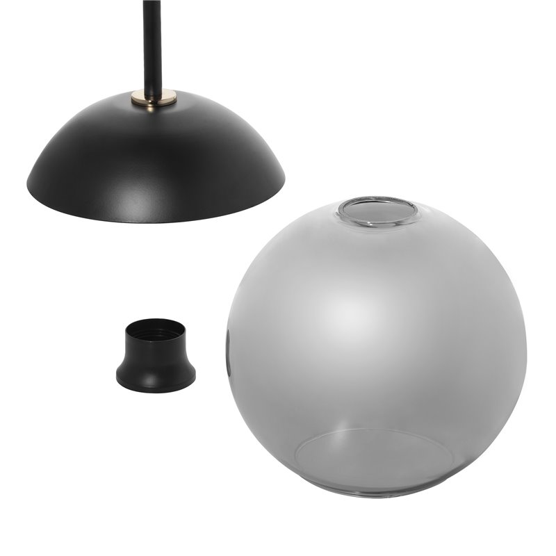 LARA 1P, LAMPA WISZĄCA, E27 MAX. 60W, CZARNA ORNO LARA 1P, LAMPA WISZĄCA, E27 MAX. 60W, CZARNA ORNO