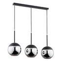 LARA 3P, LAMPA WISZĄCA, E27  MAX. 3X60W, CZARNA ORNO