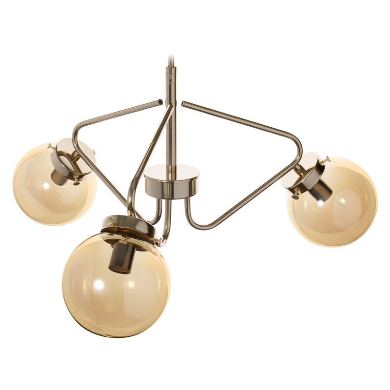 BULAT 3P, LAMPA WISZĄCA, E14 MAX. 3X40W, ZŁOTA ORNO BULAT 3P, LAMPA WISZĄCA, E14 MAX. 3X40W, ZŁOTA ORNO