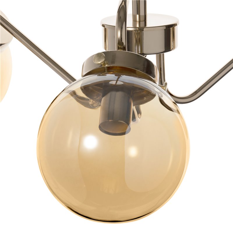 BULAT 3P, LAMPA WISZĄCA, E14 MAX. 3X40W, ZŁOTA ORNO BULAT 3P, LAMPA WISZĄCA, E14 MAX. 3X40W, ZŁOTA ORNO
