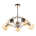 BULAT 5P, LAMPA WISZĄCA, E14 MAX. 5X40W, ZŁOTA ORNO