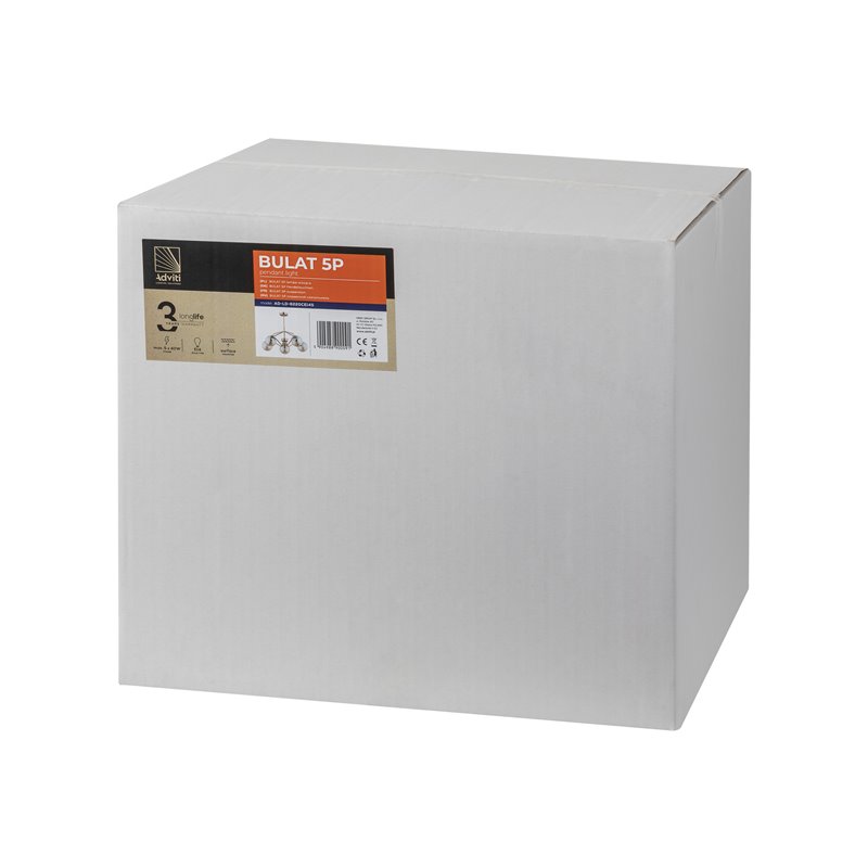 BULAT 5P, LAMPA WISZĄCA, E14 MAX. 5X40W, ZŁOTA ORNO BULAT 5P, LAMPA WISZĄCA, E14 MAX. 5X40W, ZŁOTA ORNO