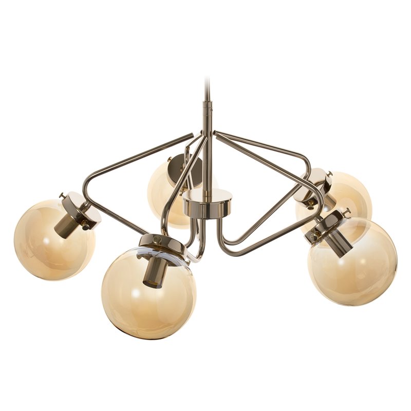 BULAT 5P, LAMPA WISZĄCA, E14 MAX. 5X40W, ZŁOTA ORNO BULAT 5P, LAMPA WISZĄCA, E14 MAX. 5X40W, ZŁOTA ORNO