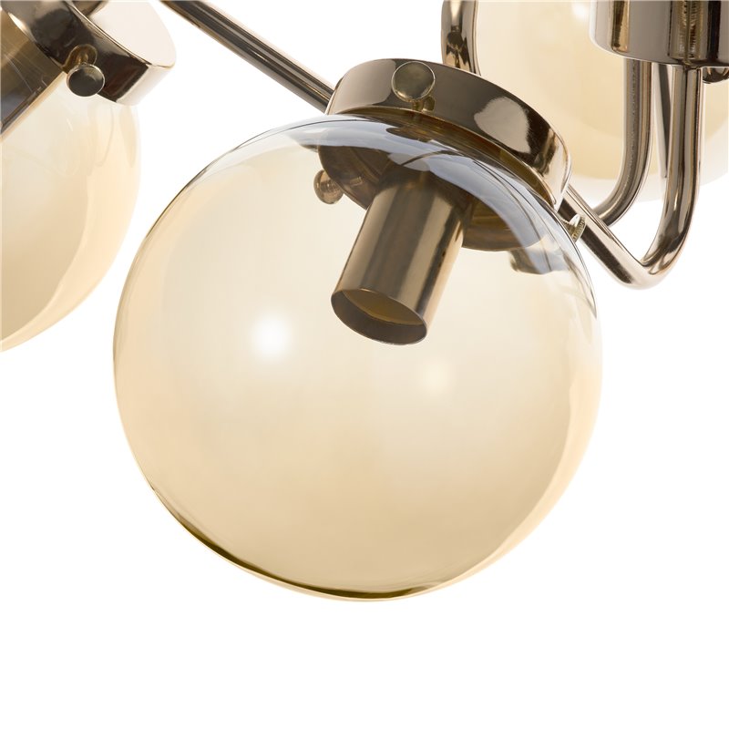 BULAT 5P, LAMPA WISZĄCA, E14 MAX. 5X40W, ZŁOTA ORNO BULAT 5P, LAMPA WISZĄCA, E14 MAX. 5X40W, ZŁOTA ORNO