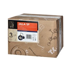 JALA 1P, KINKIET, E27 MAX. 15W, CZARNY ORNO JALA 1P, KINKIET, E27 MAX. 15W, CZARNY ORNO