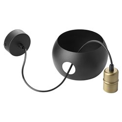 JALA 1P, LAMPA WISZĄCA, E27 MAX.15W, CZARNA ORNO JALA 1P, LAMPA WISZĄCA, E27 MAX.15W, CZARNA ORNO