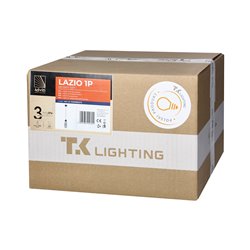 LAZIO 1P, LAMPA WISZĄCA, E27 MAX.15W, CZARNA ORNO LAZIO 1P, LAMPA WISZĄCA, E27 MAX.15W, CZARNA ORNO