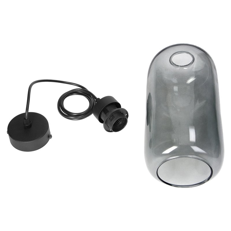 LAZIO 1P, LAMPA WISZĄCA, E27 MAX.15W, CZARNA ORNO LAZIO 1P, LAMPA WISZĄCA, E27 MAX.15W, CZARNA ORNO