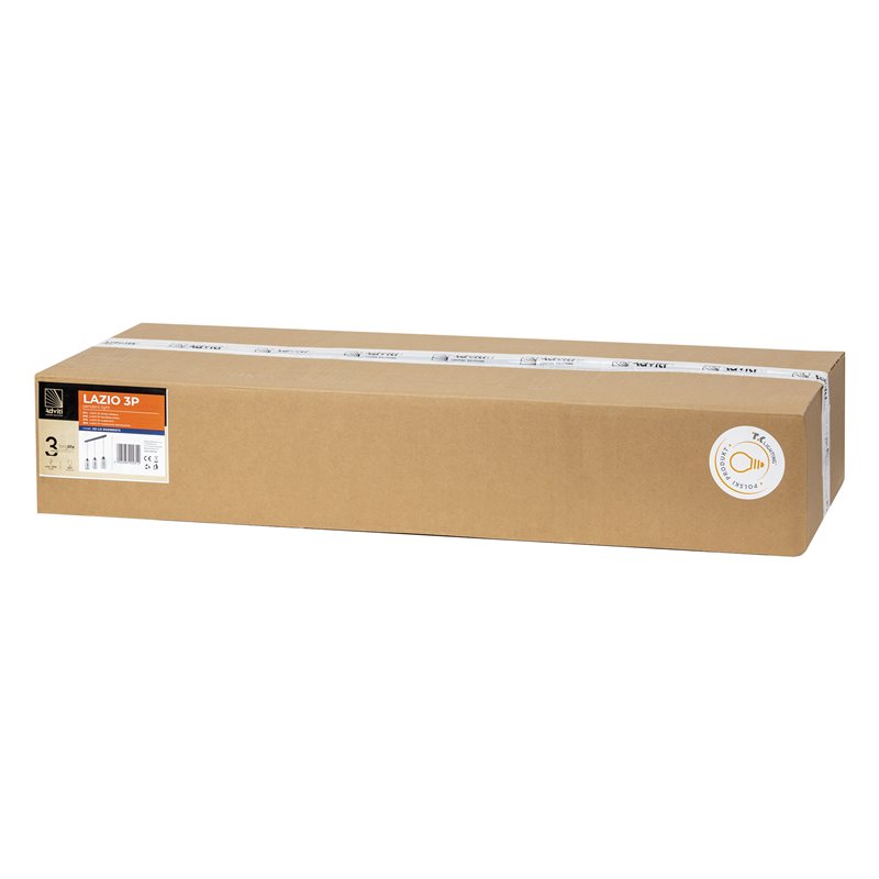 LAZIO 3P, LAMPA WISZĄCA, E27 MAX.15W, CZARNA ORNO LAZIO 3P, LAMPA WISZĄCA, E27 MAX.15W, CZARNA ORNO