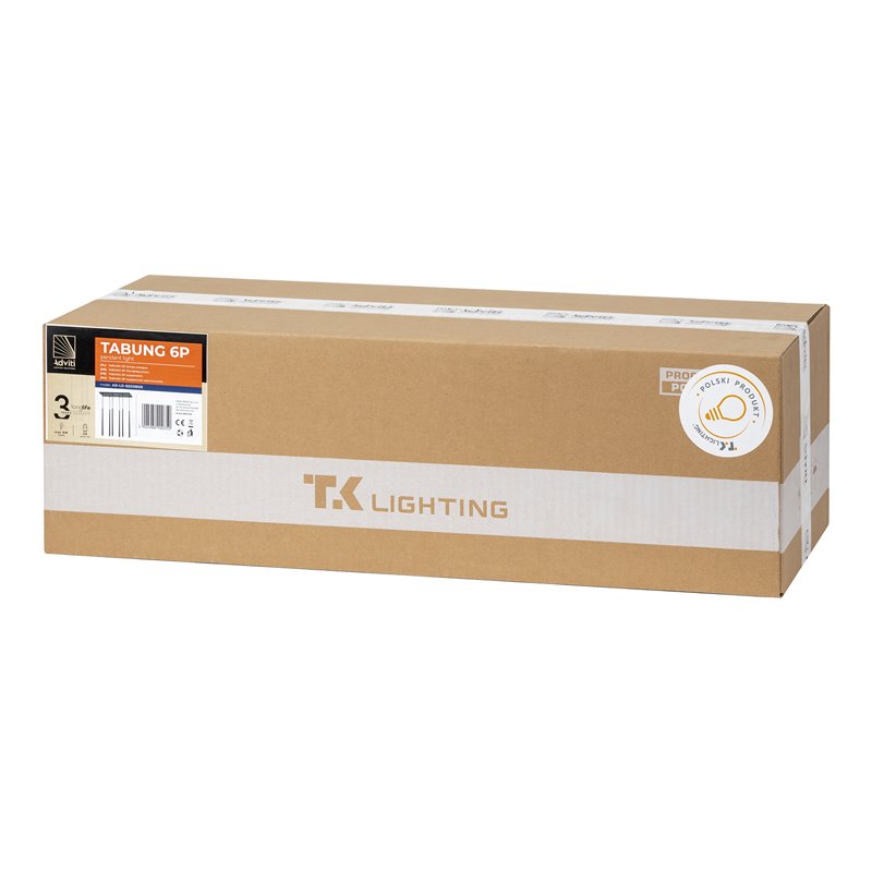TABUNG 6P, LAMPA WISZĄCA, G9 MAX.6W, CZARNA ORNO TABUNG 6P, LAMPA WISZĄCA, G9 MAX.6W, CZARNA ORNO