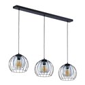 DUNIA 3P, LAMPA WISZĄCA, E27 MAX.15W, CZARNA ORNO DUNIA 3P, LAMPA WISZĄCA, E27 MAX.15W, CZARNA ORNO