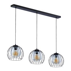 DUNIA 3P, LAMPA WISZĄCA, E27 MAX.15W, CZARNA ORNO DUNIA 3P, LAMPA WISZĄCA, E27 MAX.15W, CZARNA ORNO