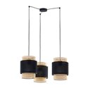 LANA 3P, LAMPA WISZĄCA, E27 MAX.60W, CZARNA ORNO LANA 3P, LAMPA WISZĄCA, E27 MAX.60W, CZARNA ORNO