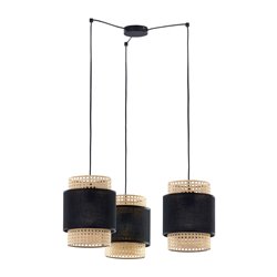 LANA 3P, LAMPA WISZĄCA, E27 MAX.60W, CZARNA ORNO LANA 3P, LAMPA WISZĄCA, E27 MAX.60W, CZARNA ORNO
