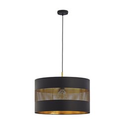 ALESSIO 1P, LAMPA WISZĄCA, E27 MAX.60W, CZARNO-ZŁOTA ORNO ALESSIO 1P, LAMPA WISZĄCA, E27 MAX.60W, CZARNO-ZŁOTA ORNO