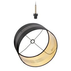 ALESSIO 1P, LAMPA WISZĄCA, E27 MAX.60W, CZARNO-ZŁOTA ORNO ALESSIO 1P, LAMPA WISZĄCA, E27 MAX.60W, CZARNO-ZŁOTA ORNO