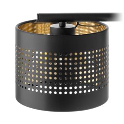 ALESSIO 4P, LAMPA WISZĄCA, E27 MAX.60W, CZARNO-ZŁOTA ORNO ALESSIO 4P, LAMPA WISZĄCA, E27 MAX.60W, CZARNO-ZŁOTA ORNO