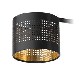 ALESSIO 4P, LAMPA WISZĄCA, E27 MAX.60W, CZARNO-ZŁOTA ORNO ALESSIO 4P, LAMPA WISZĄCA, E27 MAX.60W, CZARNO-ZŁOTA ORNO