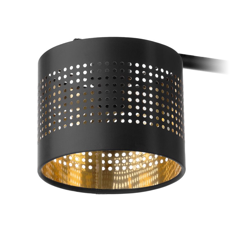 ALESSIO 4P, LAMPA WISZĄCA, E27 MAX.60W, CZARNO-ZŁOTA ORNO ALESSIO 4P, LAMPA WISZĄCA, E27 MAX.60W, CZARNO-ZŁOTA ORNO