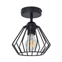 WAYA OPRAWA ŚCIENNO-SUFITOWA, MOC MAX. 1X60W, E27, CZARNA, KRÓTKA ORNO WAYA OPRAWA ŚCIENNO-SUFITOWA, MOC MAX. 1X60W, E27, CZARNA, KRÓTKA ORNO
