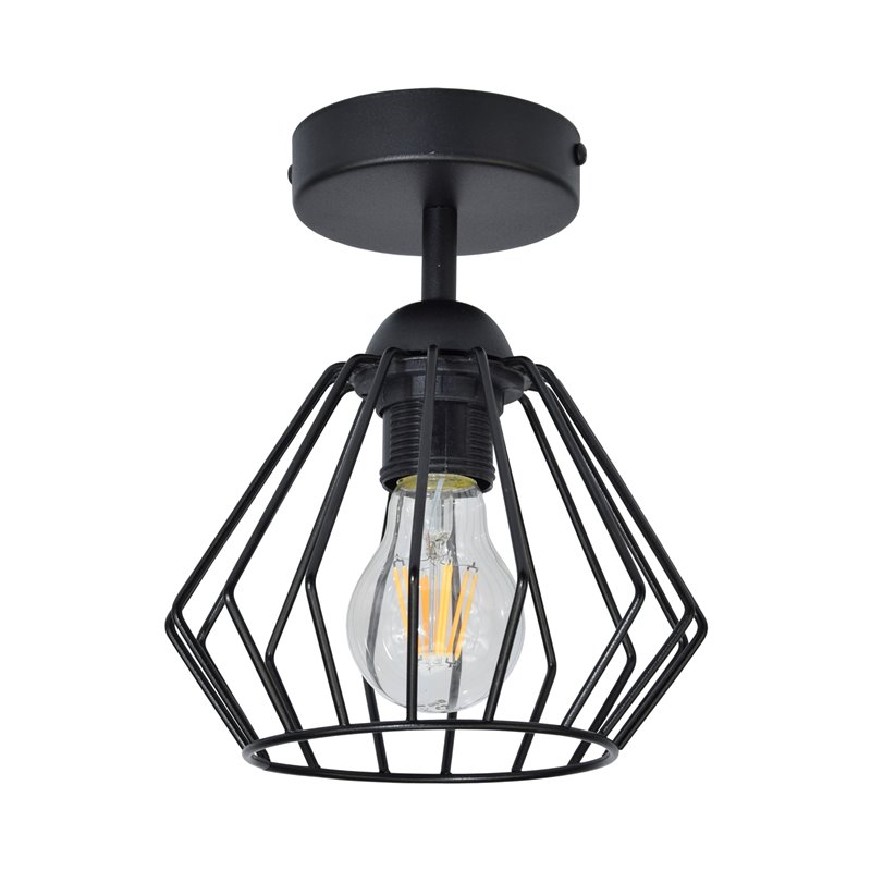 WAYA OPRAWA ŚCIENNO-SUFITOWA, MOC MAX. 1X60W, E27, CZARNA, KRÓTKA ORNO WAYA OPRAWA ŚCIENNO-SUFITOWA, MOC MAX. 1X60W, E27, CZARNA, KRÓTKA ORNO