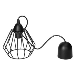 WAYA LAMPA WISZĄCA, MOC MAX. 1X60W, E27, CZARNA ORNO WAYA LAMPA WISZĄCA, MOC MAX. 1X60W, E27, CZARNA ORNO