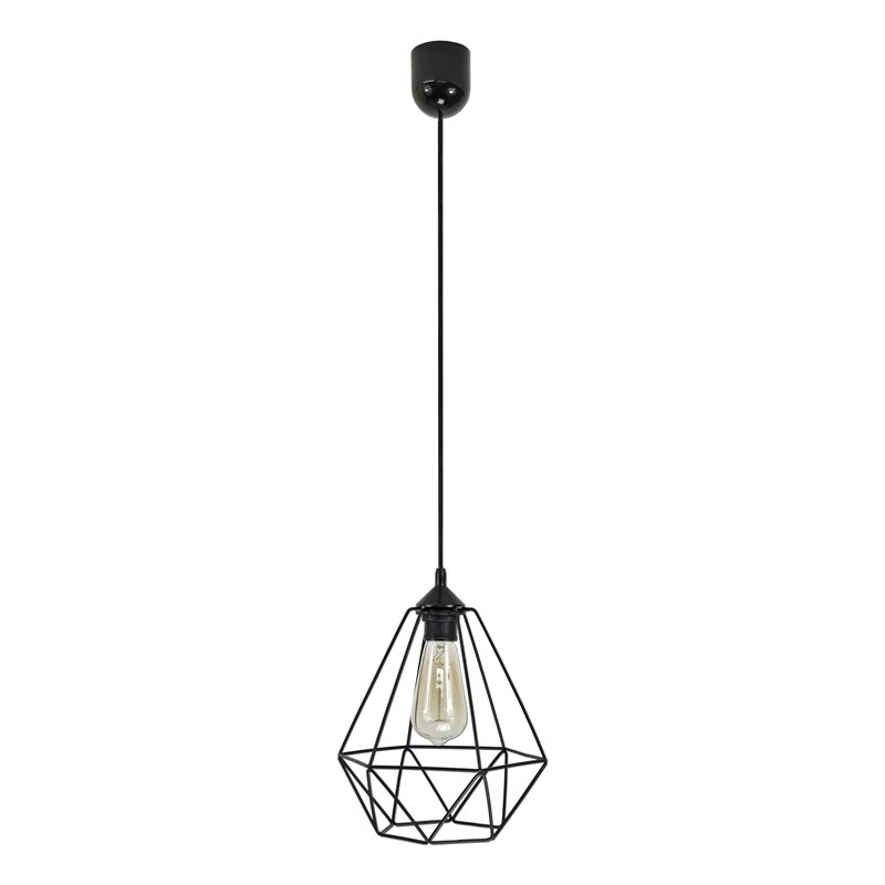KEBUL LAMPA WISZĄCA, MOC MAX. 1X60W, E27, CZARNA ORNO