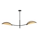 PETALO LAMPA WISZĄCA, MOC MAX.2X40W, E14, CZARNA-RATAN ORNO