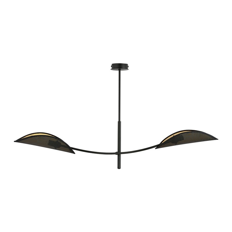 PETALO LAMPA WISZĄCA, MOC MAX.2X40W, E14, CZARNO-ZŁOTA ORNO