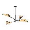 PETALO LAMPA WISZĄCA, MOC MAX.4X40W, E14, CZARNA-RATAN ORNO PETALO LAMPA WISZĄCA, MOC MAX.4X40W, E14, CZARNA-RATAN ORNO