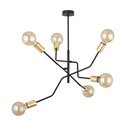GIRO LAMPA WISZĄCA, MOC MAX.6X60W, E27, CZARNO-ZŁOTA ORNO