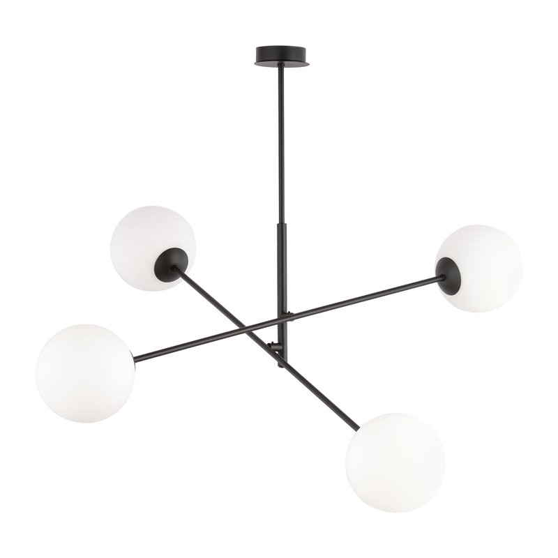 LAINA LAMPA WISZĄCA, MOC MAX.4X40W, E14, CZARNO-BIAŁA ORNO