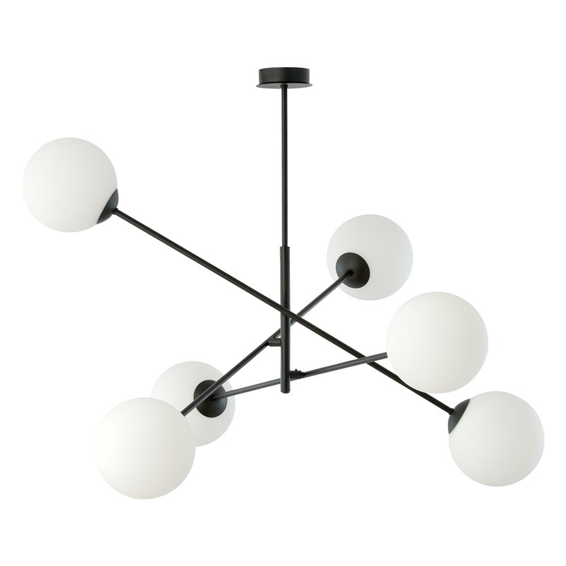 LAINA LAMPA WISZĄCA, MOC MAX.6X40W, E14, CZARNO-BIAŁA ORNO