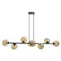 LETO LAMPA WISZĄCA, MOC MAX.8X40W, E14, CZARNO-ZŁOTA ORNO