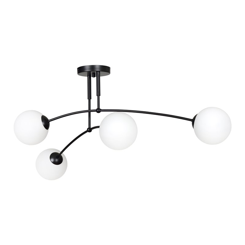 MONZA LAMPA WISZĄCA, MOC MAX.4X40W, E14, CZARNO-BIAŁA ORNO