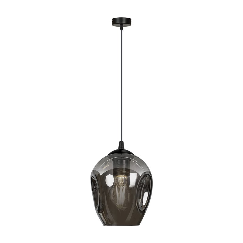 IRIS LAMPA WISZĄCA, MOC MAX.60W, E27, CZARNO-GRAFITOWA ORNO
